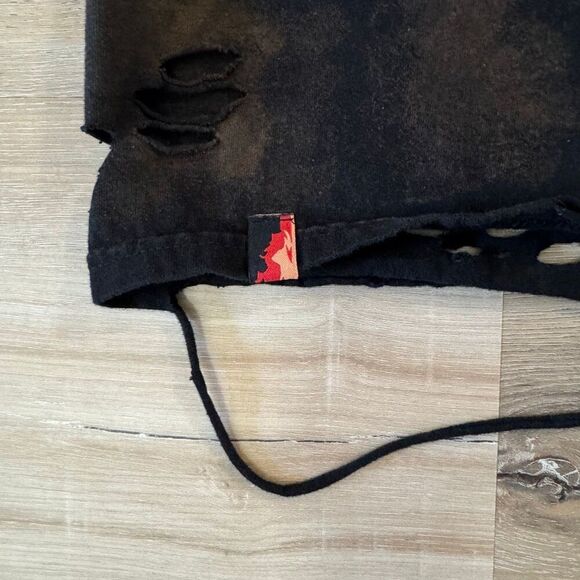 Vintage Bleach Kanye West The Life Of Pablo Quote Black Distressed Shirt Size XL - Picture 4 of 12